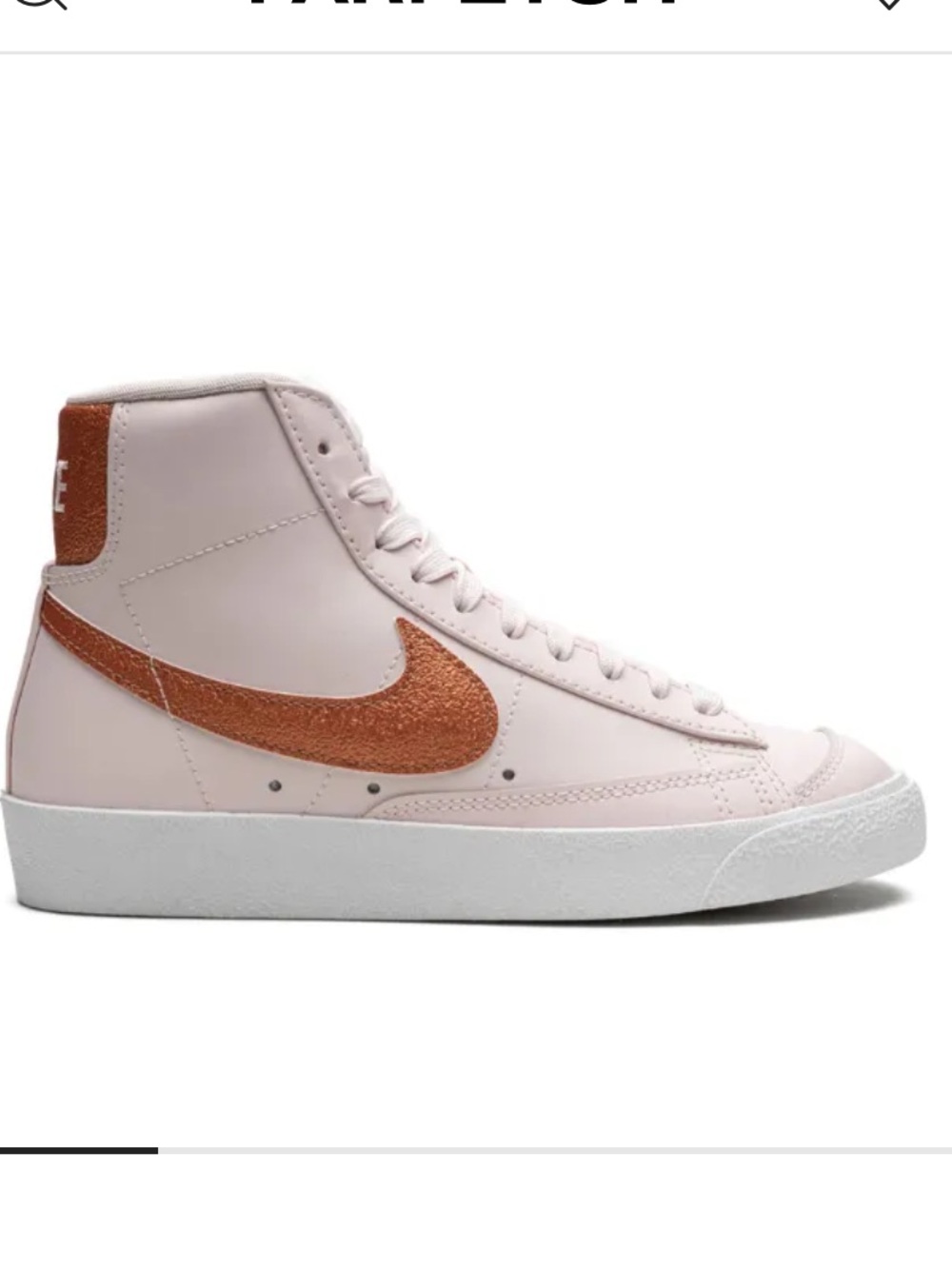 Nike Blazer Mid '77 Essential Pink with Bronze Logo sneakers Size 9